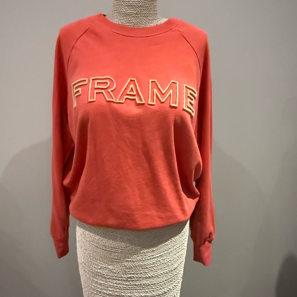 Frame Denim Vibrant Coral Top